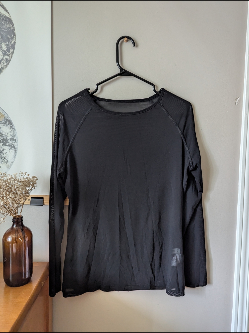 Mesh Long Sleeve Top